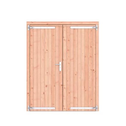 Douglas opgeklampte dubbele deur dicht (deurbreedte 76.2cm x2)