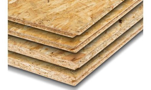 OSB-3 plaat dik 12mm  rondom veer en groef 244x61cm werkende maat 244x59cm