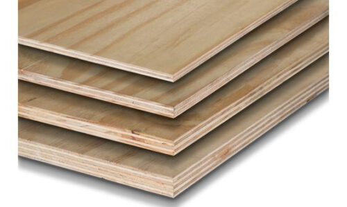 Underlayment (Elliotte pine) dik 9mm maat 244x122cm rechte kant