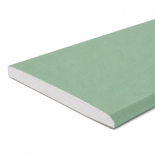Vochtwerende gipsplaat met afgeschuinde kant dik 12.5mm, afmeting plaat 260x60cm