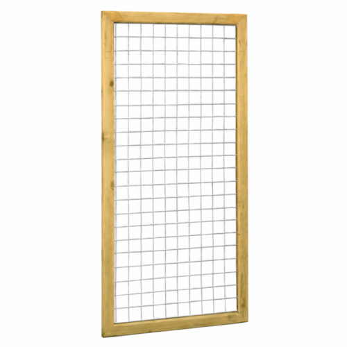 Grenen betonijzertrellis maas 75x75mm in raamwerk 45x70mm 90x180cm