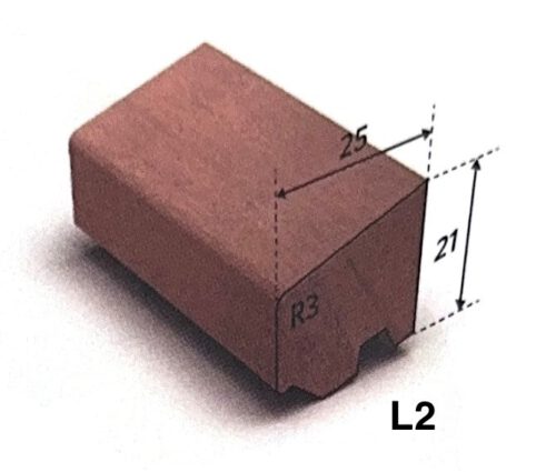 Meranti glaslat L2  21 x 25 mm, ventilerend 490cm