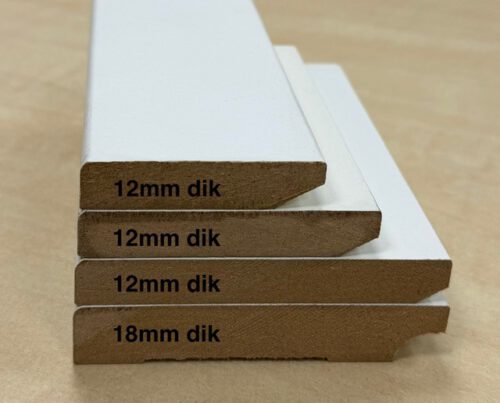 MDF plinten lengte 488cm wit voorgelakt vochtwerend