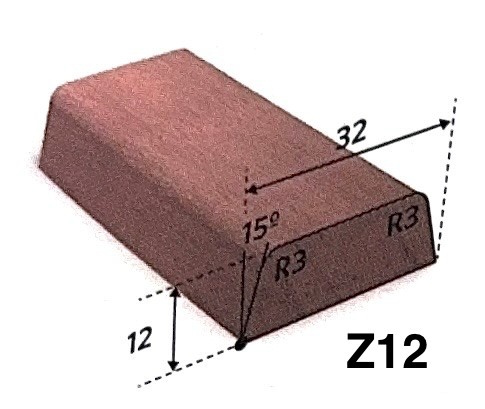 Meranti glaslat Z12  12 x 32 mm, rondom 60 mu gegrond 490cm