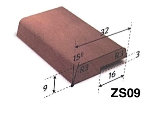 Meranti glaslat ZS09  9 x 32 mm, rondom 60 mu gegrond 490cm