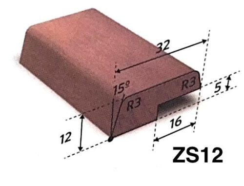 Meranti glaslat ZS12 12x32mm, rondom 60mu gegrond 490cm