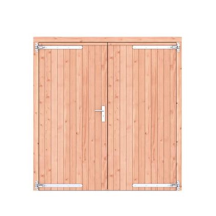 Douglas opgeklampte dubbele deur dicht extra breed (deurbreedte 92,6cm x2)